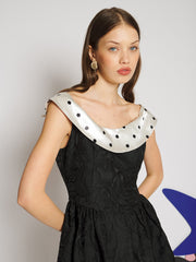 Margaux Jacquard Mini Dress Black / Z