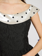 Margaux Jacquard Mini Dress Black / Z