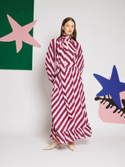 Menton Stripe マキシワンピース