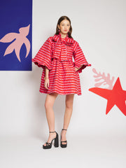 Clara Cherry Jacquard ミニワンピース