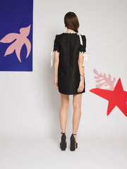 Camille Jacquard Mini Dress Black / Z
