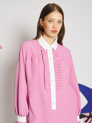 Brigitte Contrast Mini Dress Gum Pink / Z