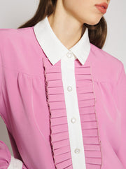 Brigitte Contrast Mini Dress Gum Pink / Z
