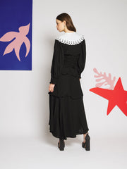 Lumiere Collar Maxi Dress Black / Z