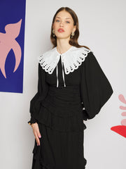 Lumiere Collar Maxi Dress Black / Z