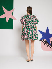 Colette Jacquard Bubble Dress Pink, Green / Z