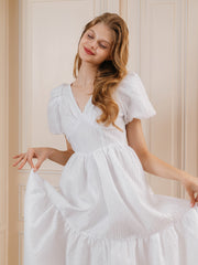 Yarrow Midi Ivory ワンピース