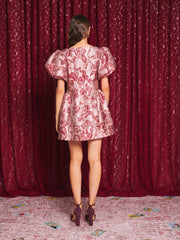 Quartz Jacquard Mini Dress Pastel Pink / Z