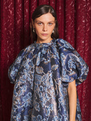 Aquilla Jacquard Mini Dress Indigo Blue / Z