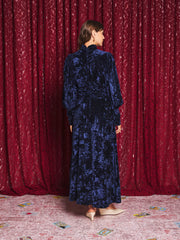 Spellbound Velvet Maxi Dress Dark Navy Blue / Z