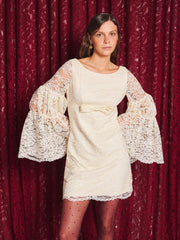 Mira Lace Mini Dress Vintage Cream / Z