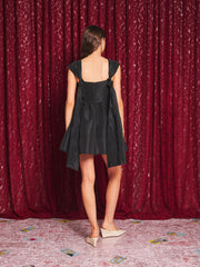 Virelle Taffeta Mini Dress Black / Z