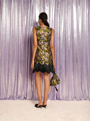 Alexis Jacquard Mini Dress Lime, Lilac, Black / Z