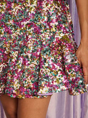 Samantha Sequin Mini Dress Multicolour / Z