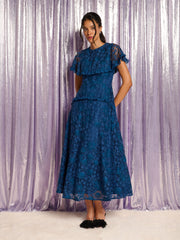 Veronica Lace Maxi Dress Royal Blue / Z