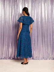 Veronica Lace Maxi Dress Royal Blue / Z