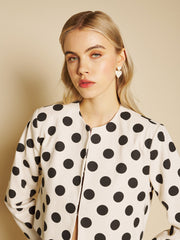 Renée Spot Jacket Black & White / Z