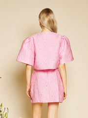 Céleste Gem Jacquard Jacket Flamingo Pink / Z
