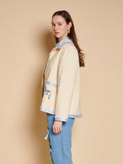 Larsson Applique Jacket Ivory Cream / Z