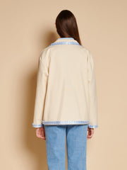 Larsson Applique Jacket Ivory Cream / Z