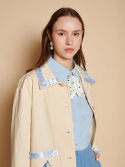 Larsson Applique Jacket Ivory Cream / Z
