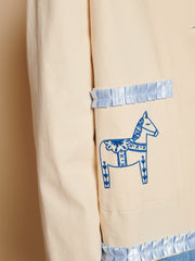 Larsson Applique Jacket Ivory Cream / Z