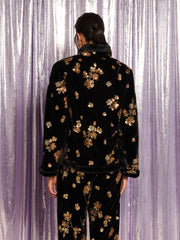Mirage Velvet Jacket Black & Gold / Z