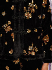 Mirage Velvet Jacket Black & Gold / Z