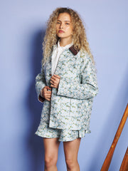 Mist Jacquard Jacket Blue Floral / Z