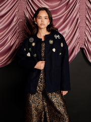 Harold Brooch Jacket Marine Blue / Z