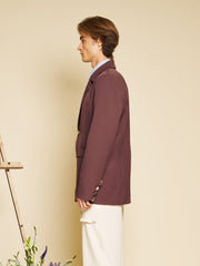 Albert Single Breasted Blazer Chocolate Brown / Z