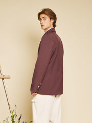 Albert Single Breasted Blazer Chocolate Brown / Z