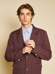 Albert Single Breasted Blazer Chocolate Brown / Z