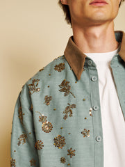 Edouard Embellished Jacket Washed Indigo Blue / Z