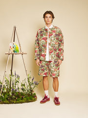 Petunia Tapestry Jacket Red, Green & Tan / Z