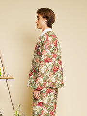 Petunia Tapestry Jacket Red, Green & Tan / Z