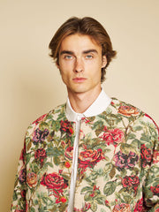 Petunia Tapestry Jacket Red, Green & Tan / Z