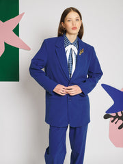 Manon Single Breasted Blazer Royal Blue / Z