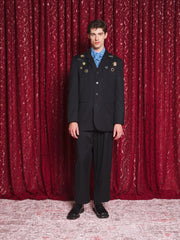 Rowen Brooch Single Breasted Blazer Black / Z