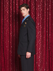 Rowen Brooch Single Breasted Blazer Black / Z