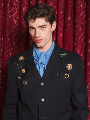 Rowen Brooch Single Breasted Blazer Black / Z