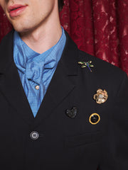 Rowen Brooch Single Breasted Blazer Black / Z