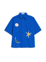 Rayon Applique Boxy シャツ