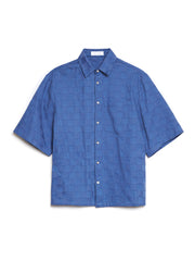 Cabin Embossed Denim Boxy シャツ