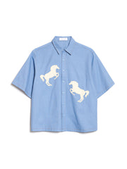 Dala Applique Boxy シャツ