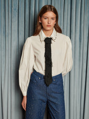 Lens Frayed ネクタイ