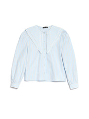 Dawn Stripe Double Collar シャツ
