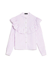 Solene Stripe Ruffle ブラウス