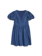 Daze Embellished Denim ミニワンピース