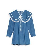 Dappled Denim ミニワンピース